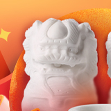赠送豪华墓前摆件